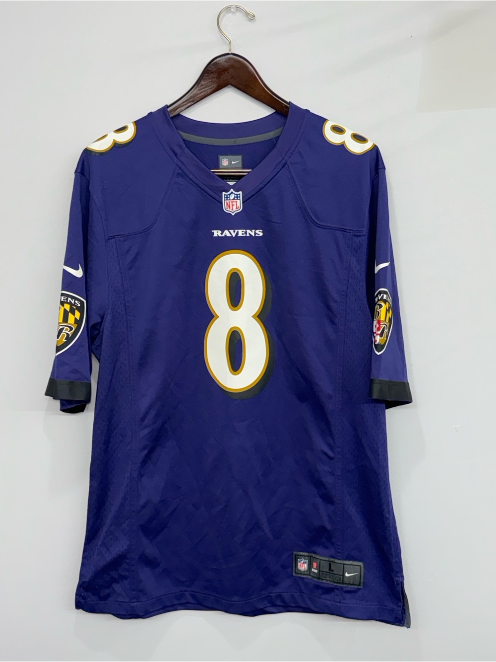 Baltimore Ravens Lamar Jackson Nike On Field NFL Purple Jersey Men’s Large